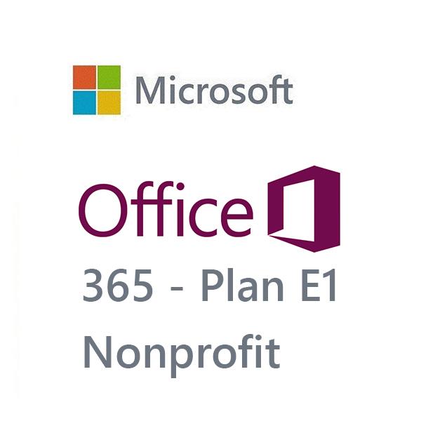 Office 365 Nonprofit Plan E1 (Monthly per user)